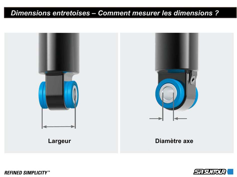 Entretoises amortisseur