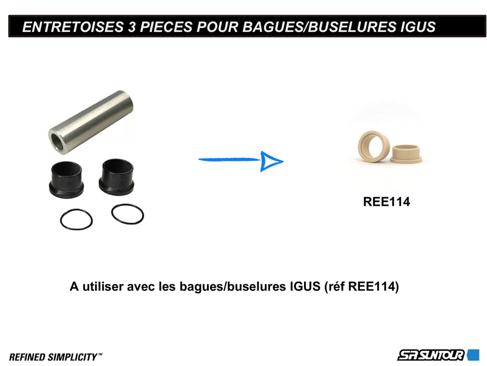 Entretoises amortisseur